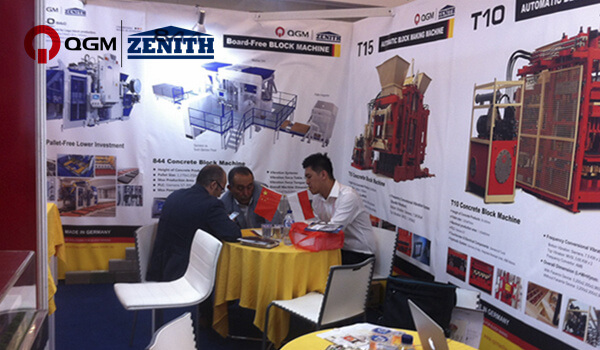 QGM ZENITH Block Machine op de 14e internationale bouwmaterialententoonstelling in Indonesië