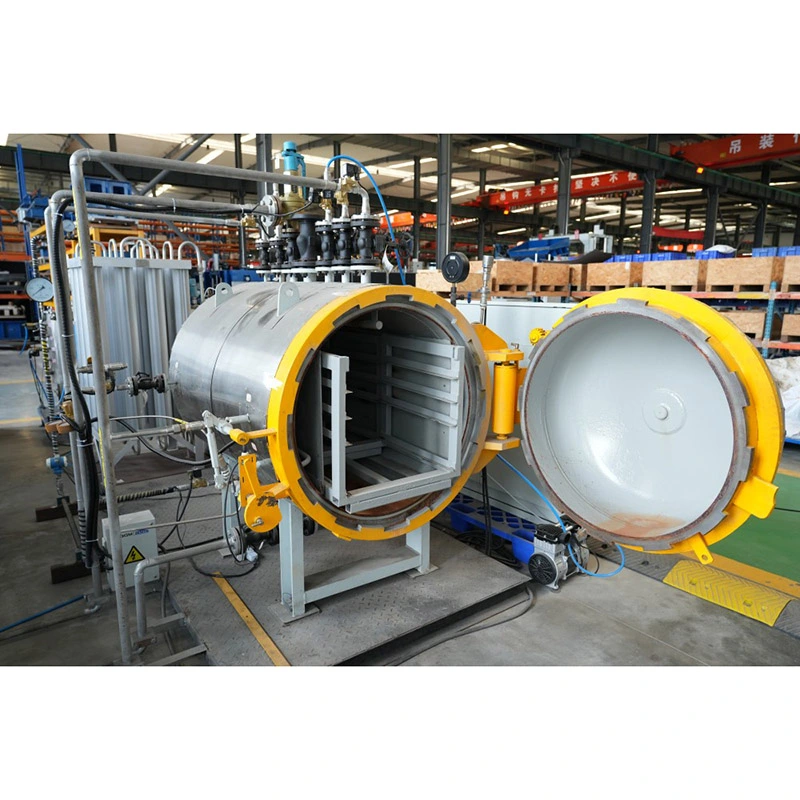 Experimentele uithardingsoven voor proefproductie van betonstenen